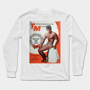 TOMORROW'S MAN - Vintage Physique Muscle Male Model Magazine Cover Long Sleeve T-Shirt